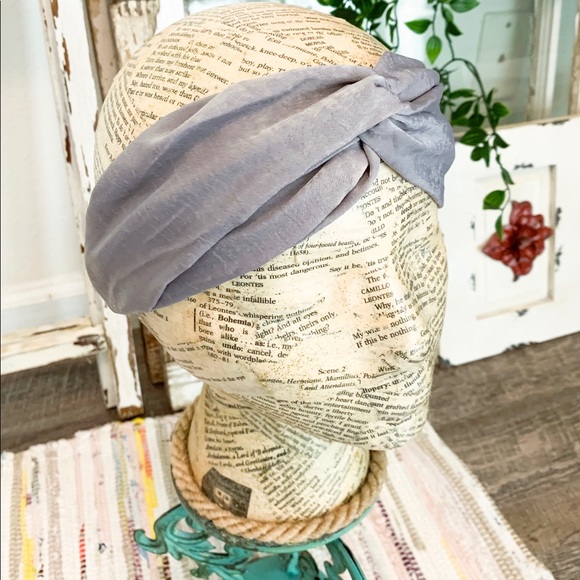 The House Of Gentry Accessories - Grey Turban Headband